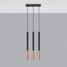 Suspension Métal Mozaica 3L SOLLUX Noir