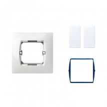 Kit interrupteur Simple Double commutation Etroit SIMON 27 Bleu