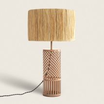 Lampe à Poser Métal et Raphia Artemisa Beige