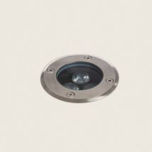 Spot LED Extérieur Solide Encastrable au Sol Inox 3W Blanc Chaud 3000K