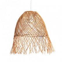 Suspension Toraja Rotin Tressé Blanc