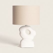 Lampe à Poser Céramique Illinois Blanc
