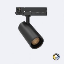 Spot LED Fasano Anti-éblouissement 30W CCT pour Rail Triphasé No Flicker Dimmable Noir Sélectionnable (2700K-3200K-4000K)