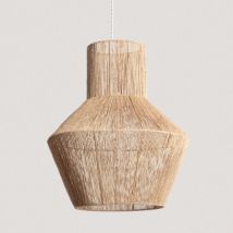Suspension Fibres Naturelles Newén Ø500 mm ILUZZIA Tressé Blanc