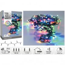 Guirlande LED Extérieure Câble Noir RGB 9m RGB