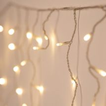 Guirlande LED Extérieure Transparente Carámbano 6m Blanc Chaud 2700K