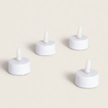 Pack 4 Bougies LED Mini à Piles Dahun Blanc Chaud 2700K