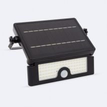 Projecteur LED Solaire 6W IP54 avec Détecteur de Mouvement PIR et Crépusculaire Blanc Neutre 4000K
