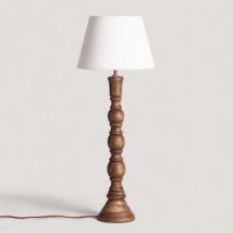 Lampe à Poser en bois Anand ILUZZIA Blanc