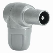 CEI TELEVES CEI Male Elbow Angled Antenna Connector - Chrome Plated