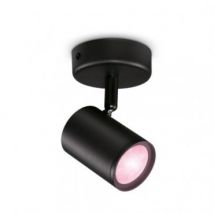 WiZ Imageo Dimmable RGB Smart Wifi + Bluetooth 4.9W Single Spotlight LED Wall Lamp - Black