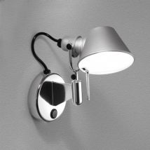 ARTEMIDE Tolomeo Micro Faretto LED Wall Lamp with Dimmable Switch - Warm White 3000K