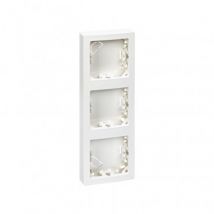 Frame with Base for 3 Elements Vertical SIMON 73 LOFT 73631 - White