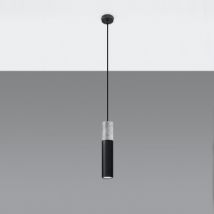 Borgio 1 Concrete Pendant Lamp SOLLUX - Black