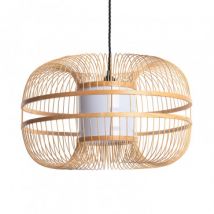 Ofelia Bamboo Pendant Lamp - Black braided