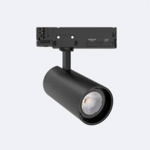 30W Fasano No Flicker Dimmable LED Spotlight for Three Circuit Track in Black - Cool White 4000K