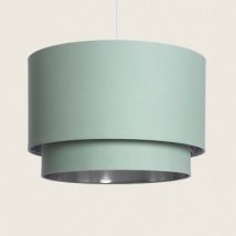 Bello Duo Reflect Fabric Pendant Lamp - Green