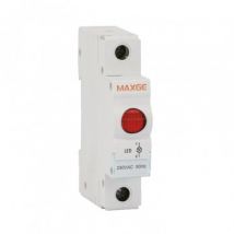 Indicatore Luminoso LED MAXGE Alpha+ 230V Rosso