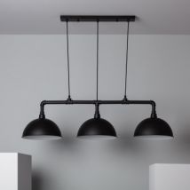 Lampada a Sospensione Metallo Tuai Nero