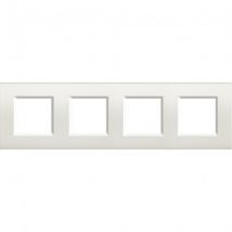Cornice Quadrata 4x2 Moduli BTicino Living Light LNA4802M4BI Bianco