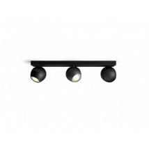 Lampada da Soffitto White Ambiance 3 Faretti GU10 PHILIPS Hue Buckram Nero
