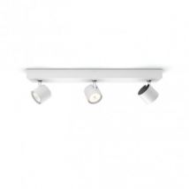Lampada da Soffitto LED Regolabile WarmGlow con Tre Faretti 3x4.5W PHILIPS Star Bianco