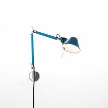 Lampada da Parete Tolomeo Micro Bianco Lucido ARTEMIDE Azzurro