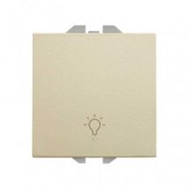 Meccanismo Pulsante Singolo con Incisione Luminosa 20000151 SIMON 270 Cava