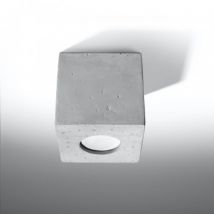 Applique da Soffitto in Cemento Quad SOLLUX Grigio