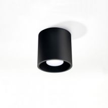 Applique da Soffitto in Alluminio Orbis 1 SOLLUX Nero