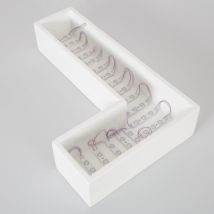 Catena da 20 Moduli LED 24W IP65 24V DC per Insegne Pubblicitarie 2.5 m Bianco Freddo 5000K - 5500K