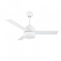 Ventilatore LED da Soffitto Inca Bianco 106.7cm Motore AC LEDS-C4 VE-0001-BLA Bianco