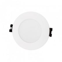 Portafaretto Downlight Circolare da Incasso IP65 per Lampadina LED GU10 / GU5.3 Foro Ø75 mm Bianco
