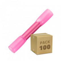 Pack of 100 BHT 1.25 Heat Shrink Splice Terminal - Red