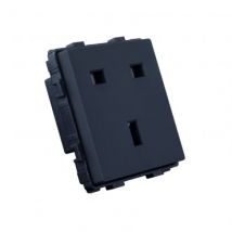 UK Plug Socket Modern - Black