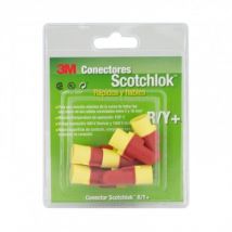 Pack of Scotchlok 3M R/Y Connectors (6 Units) - Red