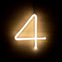 Neon LED Numbers and Symbols - 4