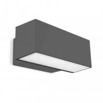 19W Afrodita LED Wall Lamp IP65 LEDS-C4 05-9879-Z5-CM - Urban Grey