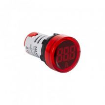 Luminous Indicator MAXGE with Ammeter 0-100A Ø22mm - Red