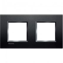 BTicino Living Light 2x2 Modules Square Plate LNA4802M2BI - Antracita