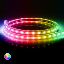 220V AC 60 LED/m IP65 RGB LED Strip with IR Remote Control Custom Cut Every 100cm - Several options