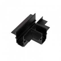 "T" Connector for Single Circuit Magnetic Track Recessed 20mm - Black