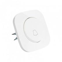 Classic Round Single Push Button Switch - White