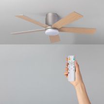 Flatiron Outdoor Wooden LED Ceiling Fan with DC Motor 132cm - Wood