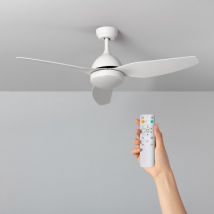 Woolworth White LED Ceiling Fan with DC Motor 127cm - White