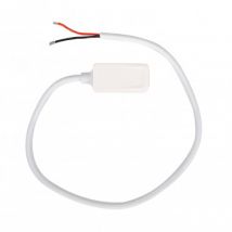 Connector with Cable for External Power Supply for Single Phase Magnetic Rail 25mm Super Slim - White