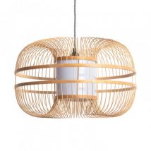 Ofelia Bamboo Pendant Lamp - Black/White