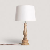 Dinnka Wooden Table Lamp ILUZZIA - Light Brown