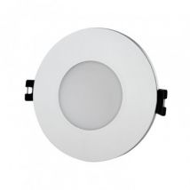 Round Downlight Ring for GU10 / GU5.3 LED Bulbs with Ø75 mm Cut Out IP65 - Silver