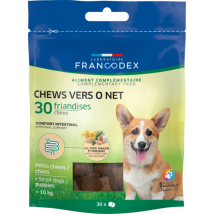 Vers O Net Chews Sachet De 30 Bouchées De 3g Pour Chiots Et Petits Chiens - Francodex